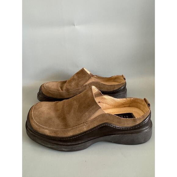 Kenneth Cole Reaction Other - Vtg Y2K Kenneth Cole Reaction Shoe Size 43 Suede Chunky Lug Sole Slip On Clog